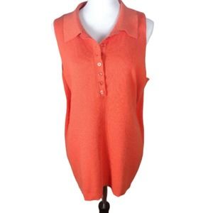 💸💲$10 Ava & Viv Women's 2X Plus Knit Sleeveless Sweater